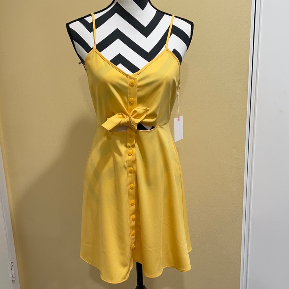 Yellow Button-Up Sundress